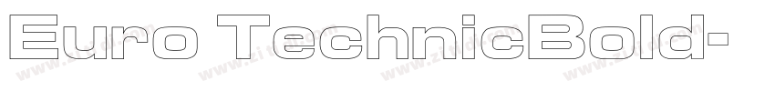 Euro TechnicBold字体转换